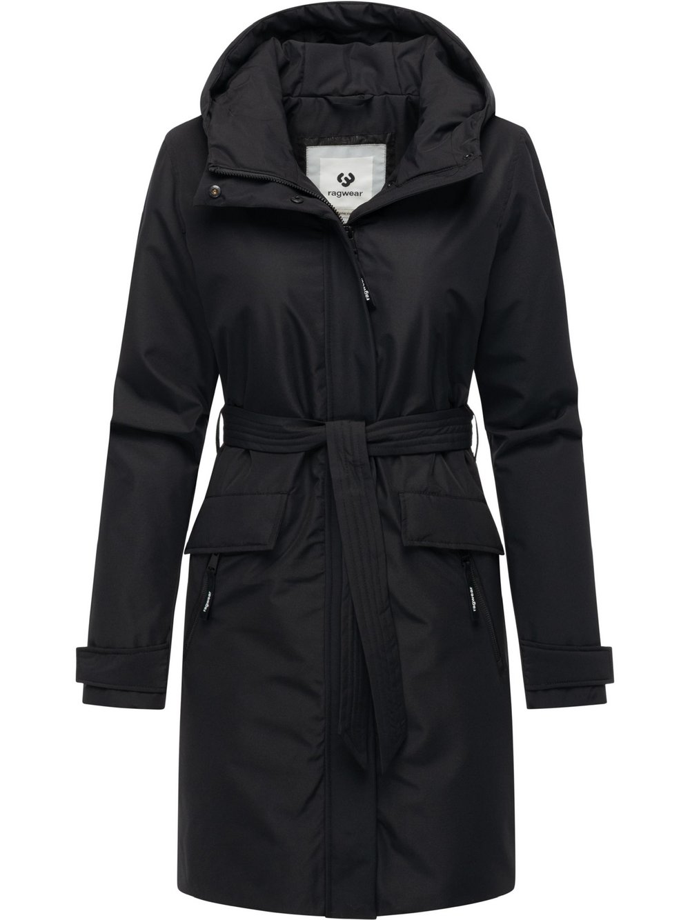 VAN GRAAF Ragwear Damen Schwarz Mantel Groß