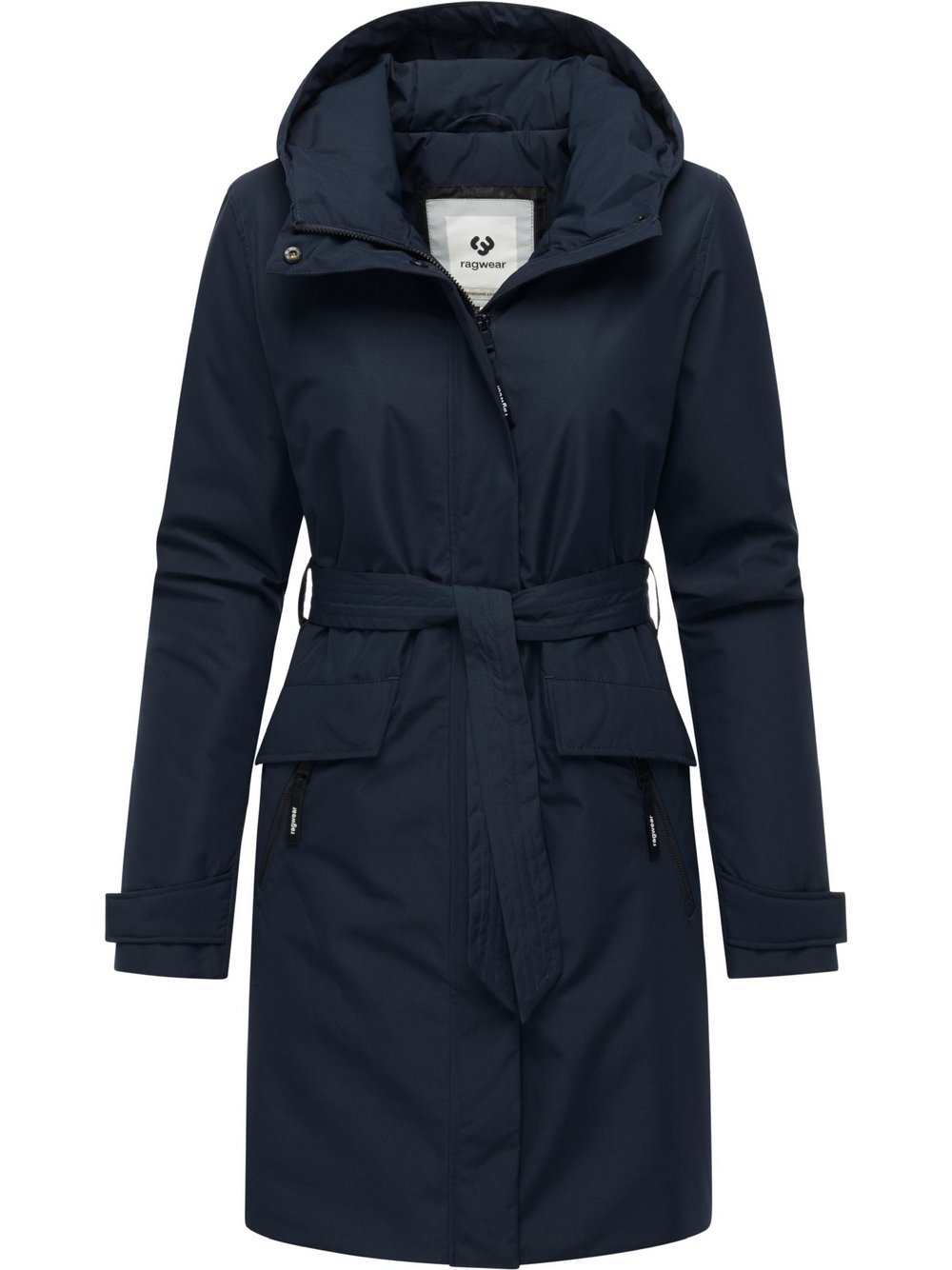 VAN GRAAF Ragwear Damen Marine Mantel Blau, Groß
