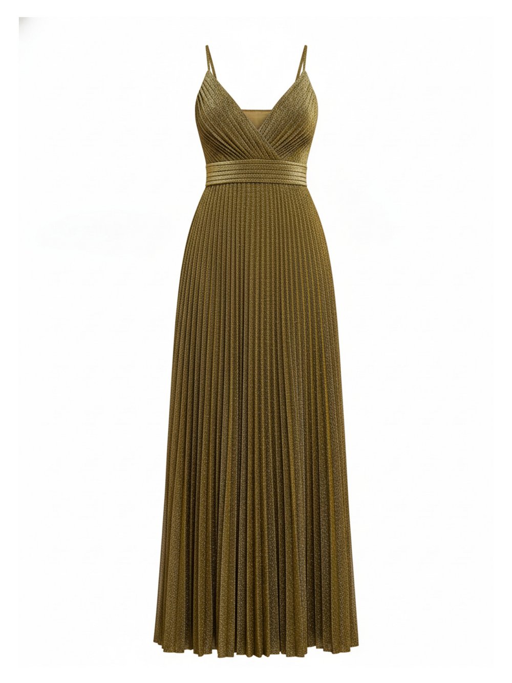 Goddiva Maxikleid Damen gold, 36