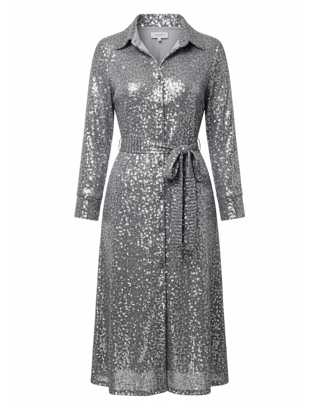 Goddiva Midikleid Damen silber, 38