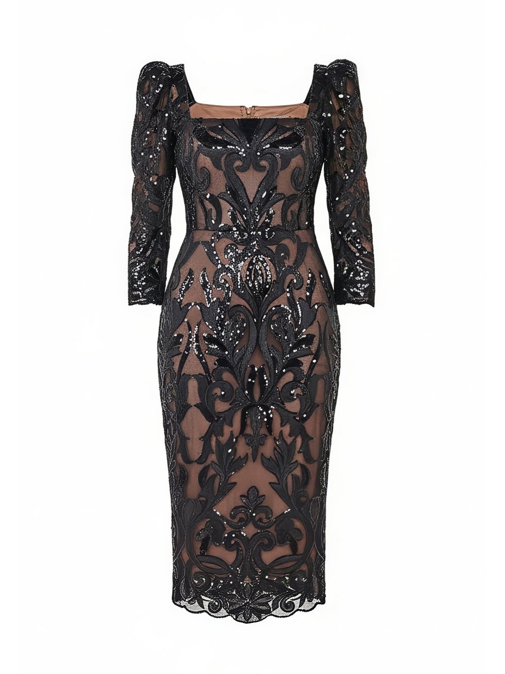 Thumbnail - Goddiva Midikleid Damen schwarz, 36