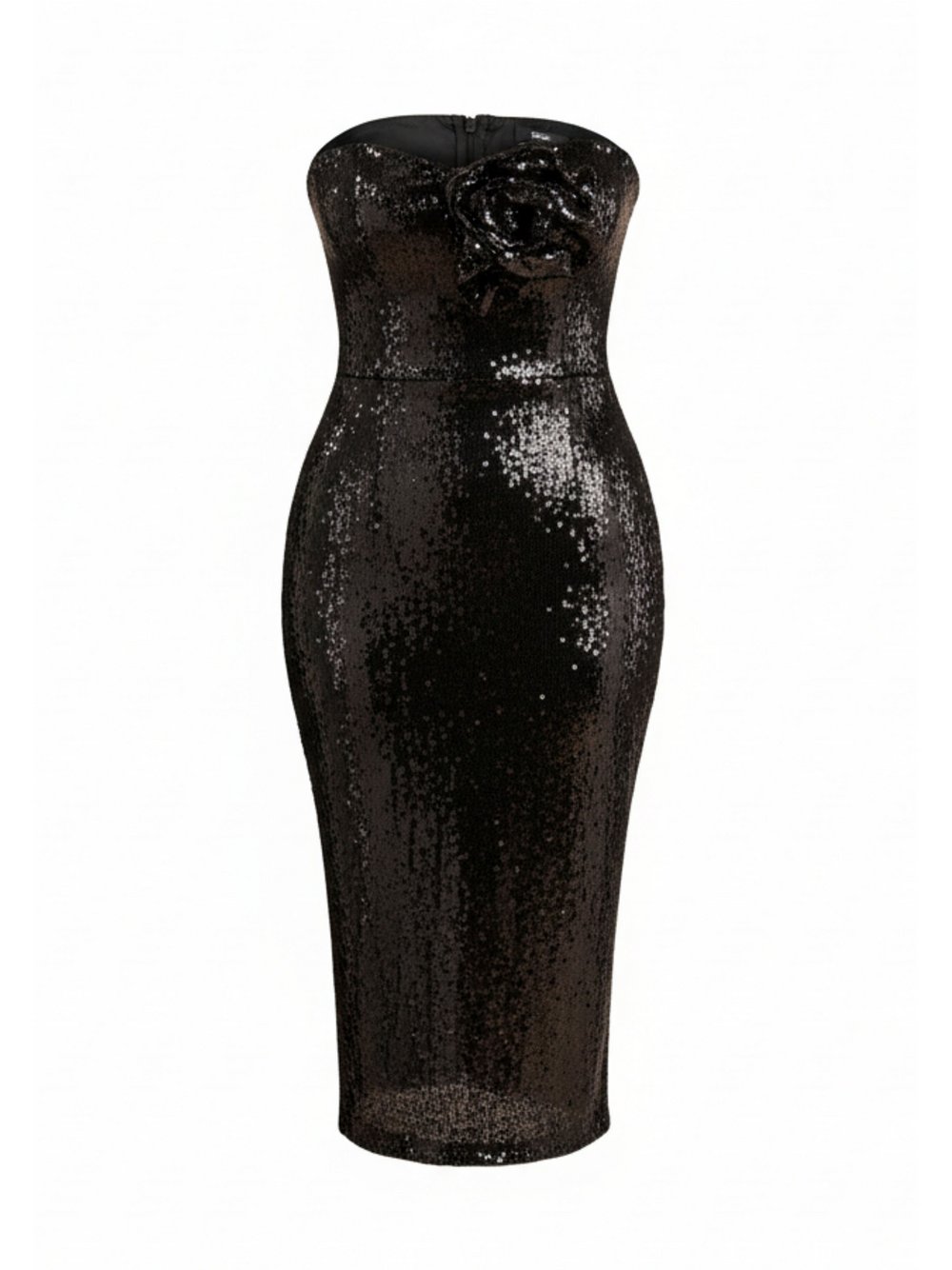 Thumbnail - Goddiva Midikleid Damen schwarz, 44