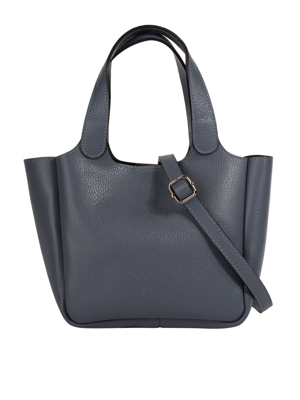 Thumbnail - Cluty Handtasche Damen Leder blau, ONE SIZE