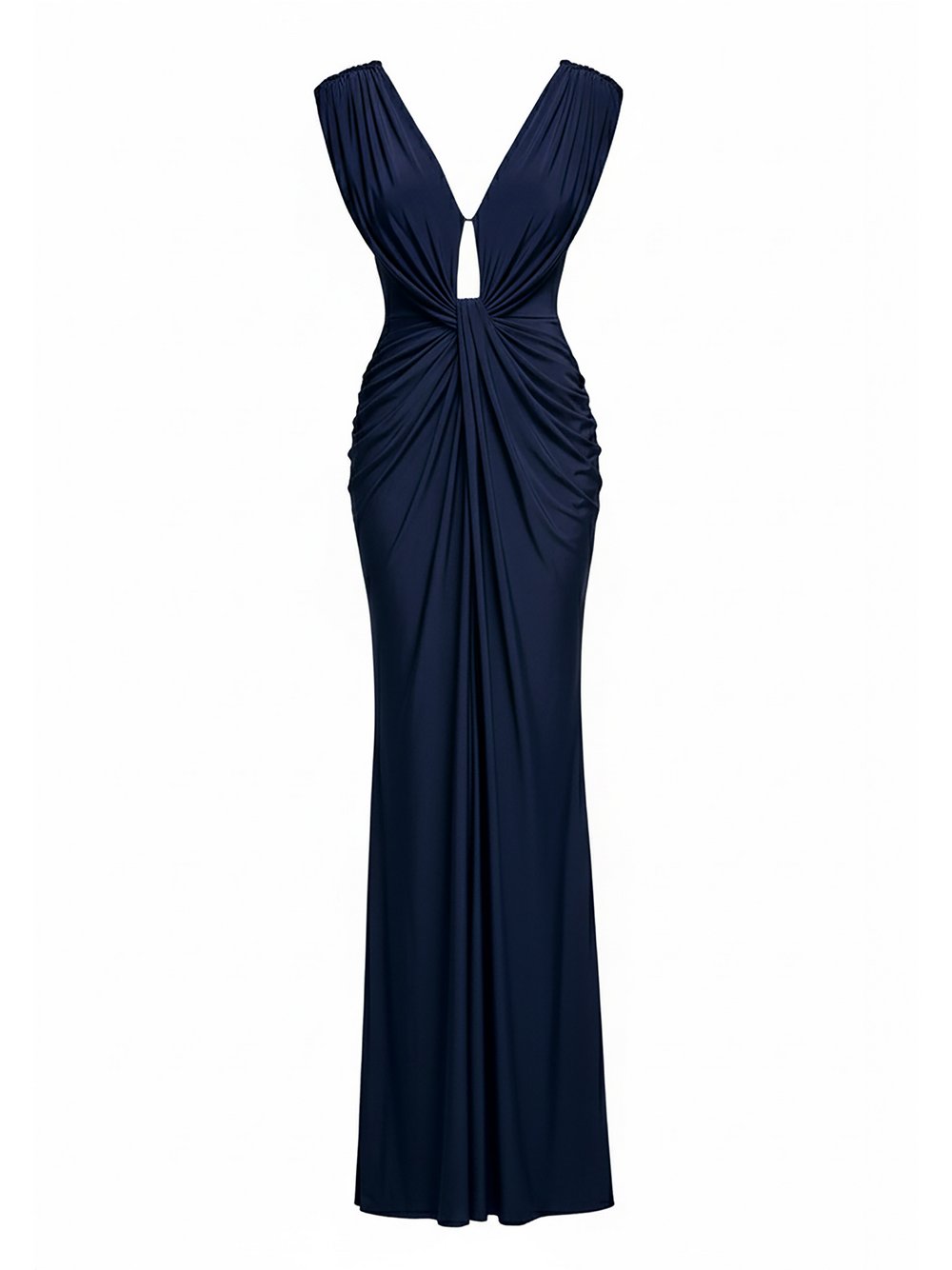 Goddiva Maxikleid Damen blau, 40