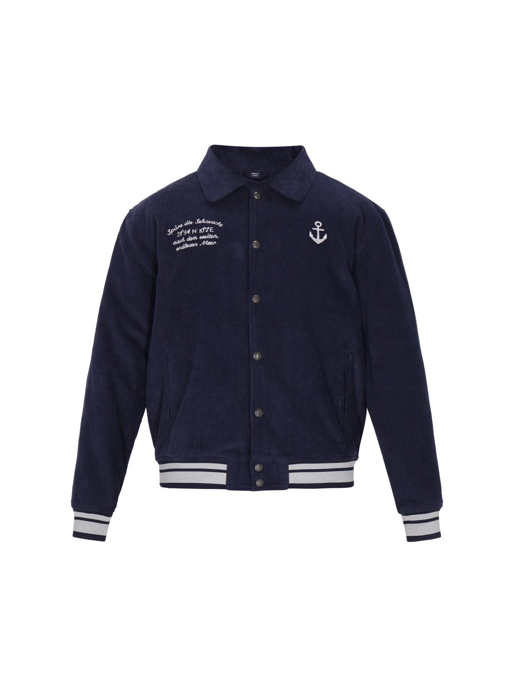 Dreimaster Jacke Herren Baumwolle blau, S