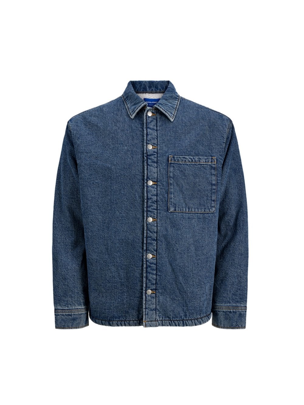 Jack & Jones Hemd Herren Comfort Fit Baumwolle blau, XL