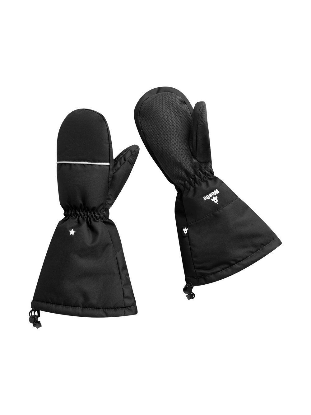 Thumbnail - WeeDo Fausthandschuhe Kinder schwarz, 128