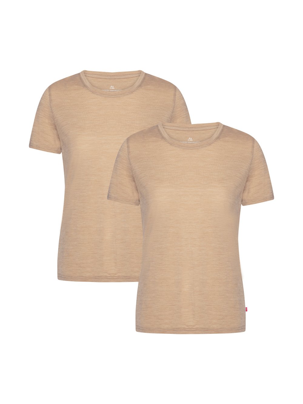 DANISH ENDURANCE T-Shirt Damen Wolle beige, L