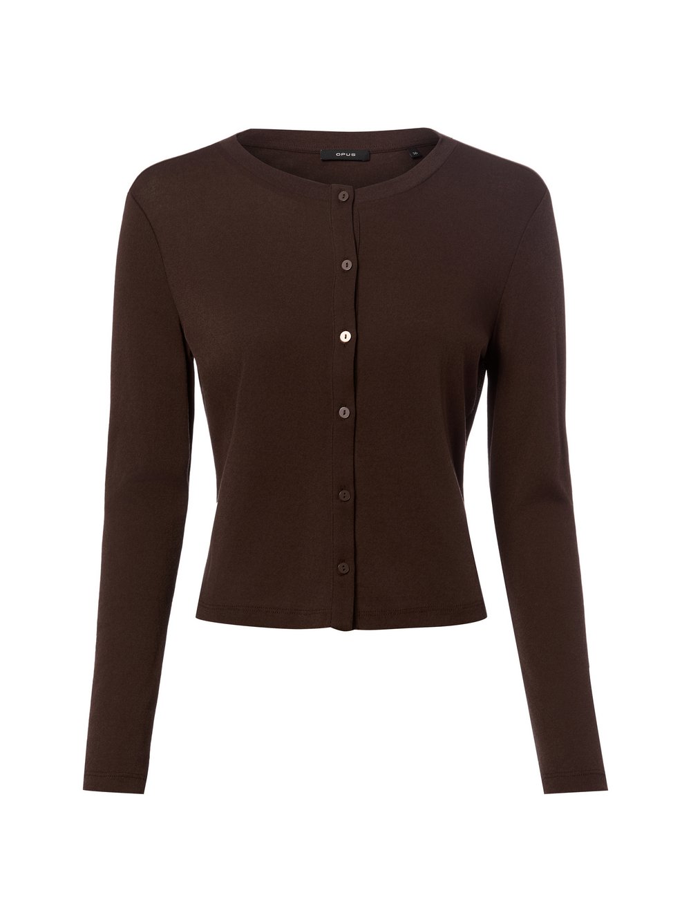 Opus Jerseyjacke Damen Baumwolle braun, 44