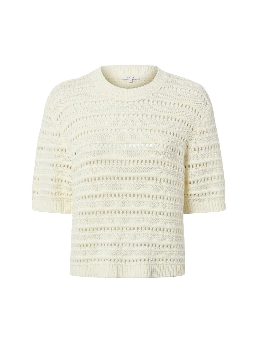 Opus Strickpullover Damen Baumwolle weiß, S