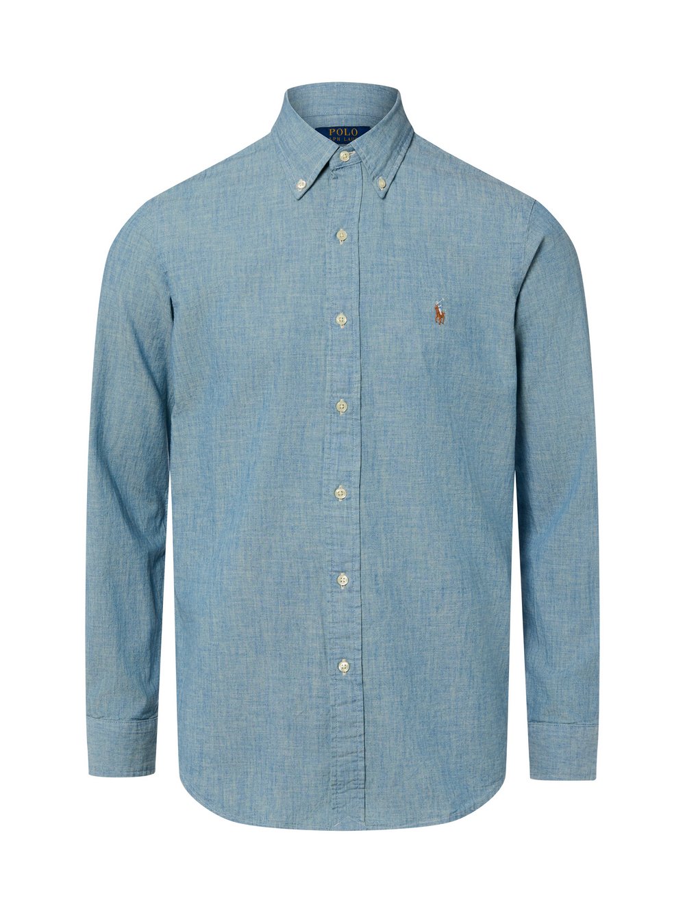 Thumbnail - Polo Ralph Lauren Freizeithemd Herren Modern Fit Baumwolle blau meliert, S