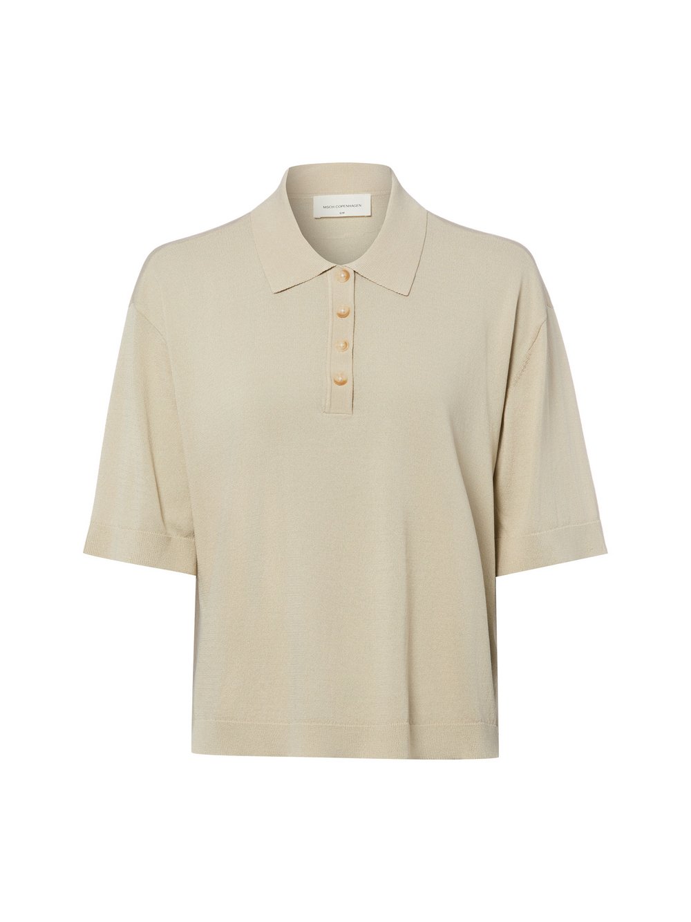 Msch Copenhagen koszulka polo - MSCHTerine Kobiety Sztuczne włókno beżowy, XS/S