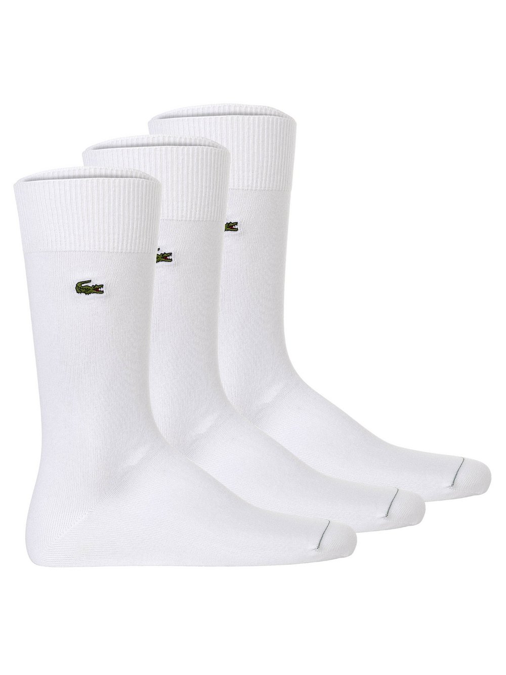 Lacoste Socken 3er Pack Herren Baumwolle weiß, 43-46