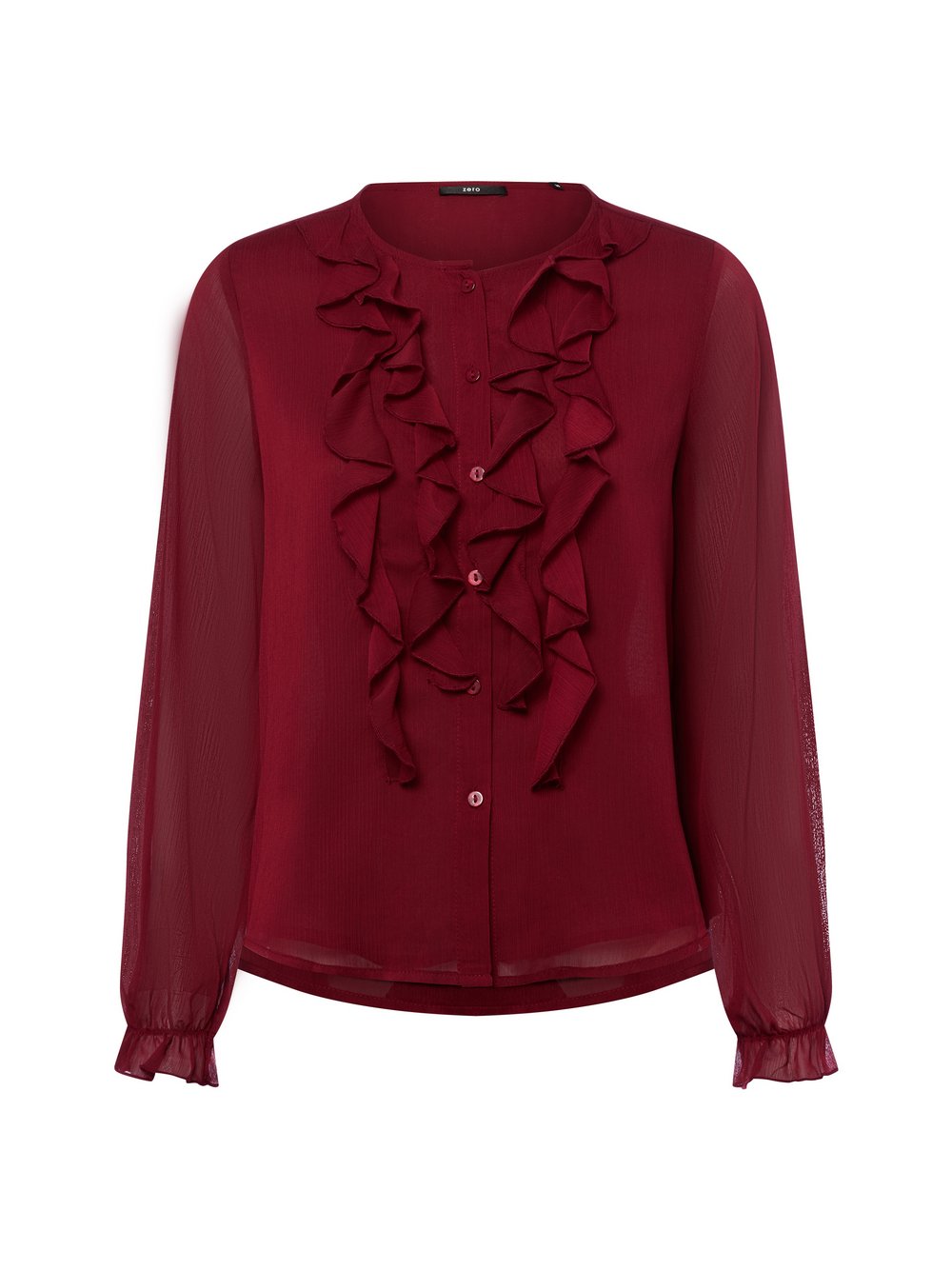 Thumbnail - zero Chiffonbluse Damen rot, 34