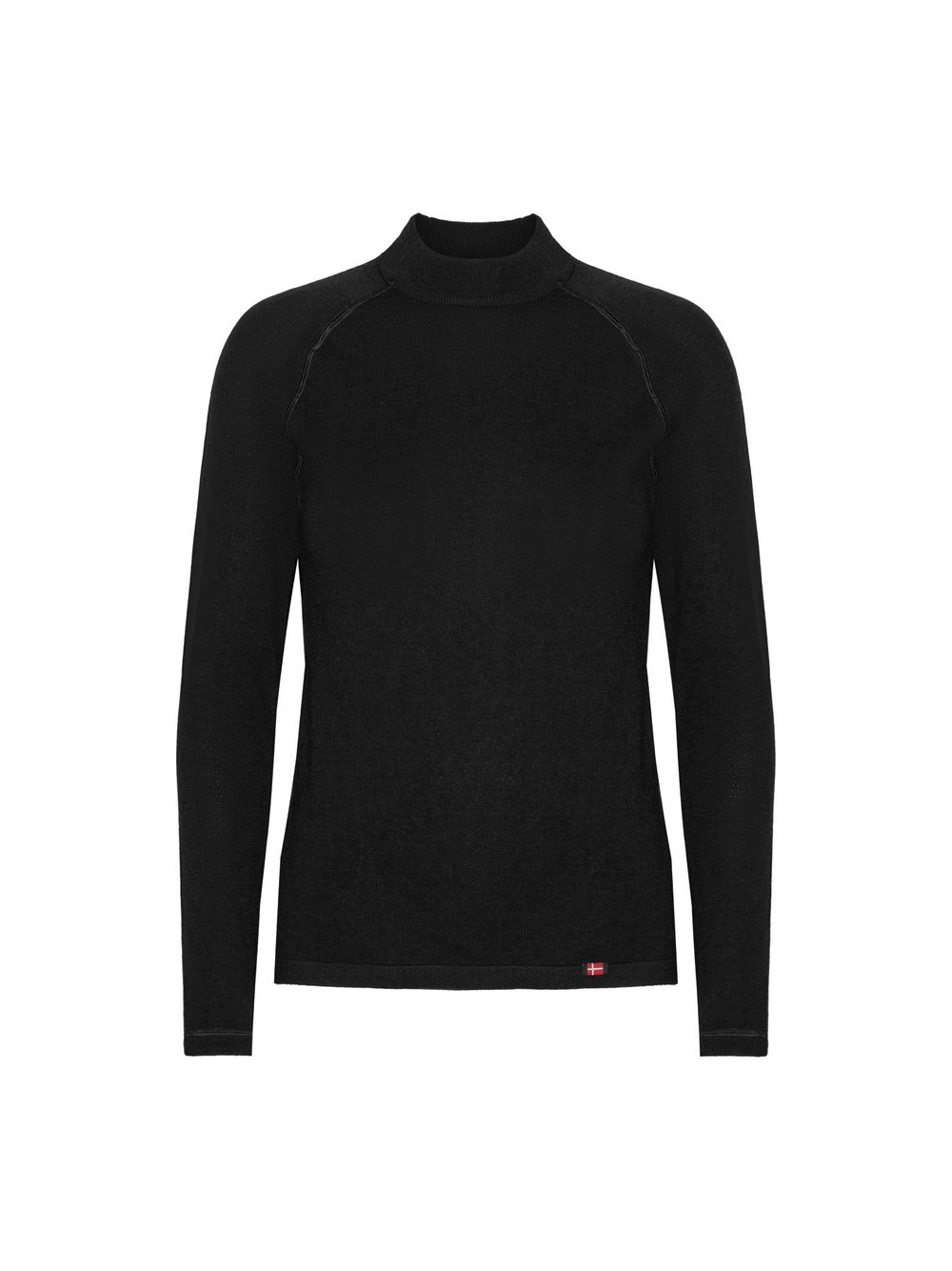 DANISH ENDURANCE Langarmshirt Damen Wolle schwarz, M