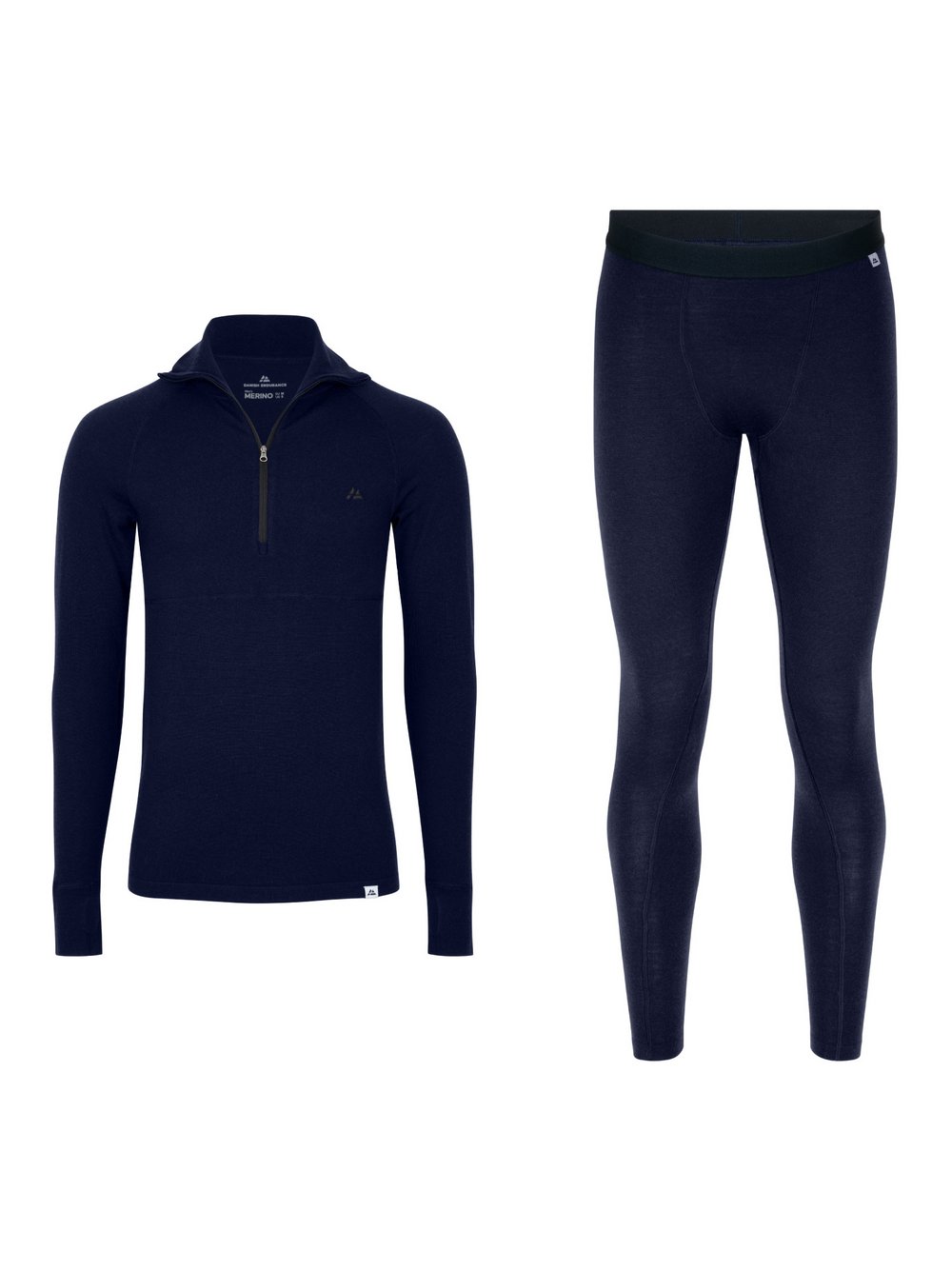 DANISH ENDURANCE Baselayer-Set Herren Wolle blau, L