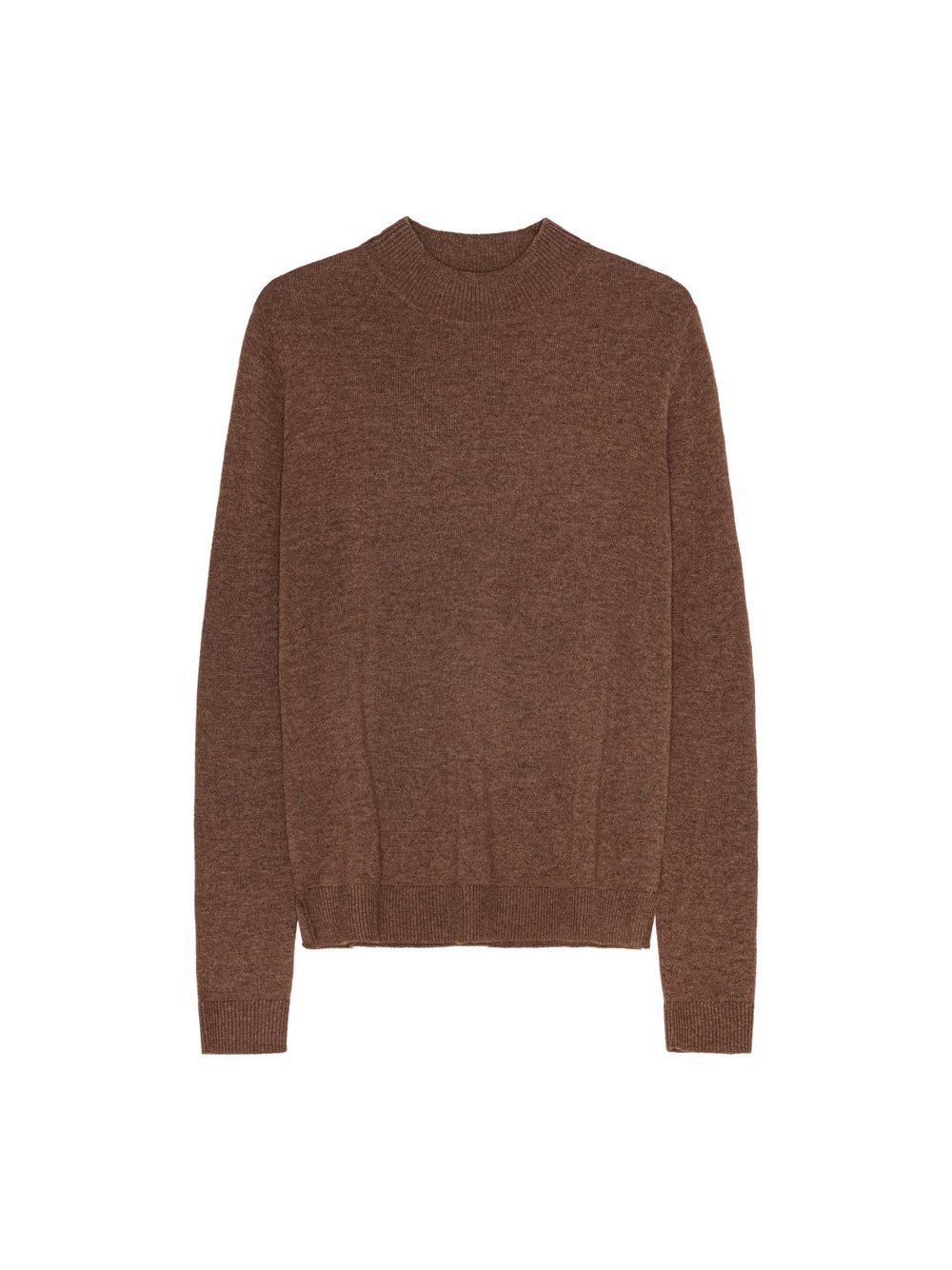 DANISH ENDURANCE Rundhalspullover Damen Wolle braun, S