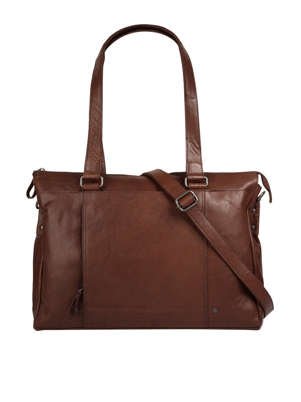 Thumbnail - Spikes & Sparrow Shopper Damen Leder braun, ONE SIZE