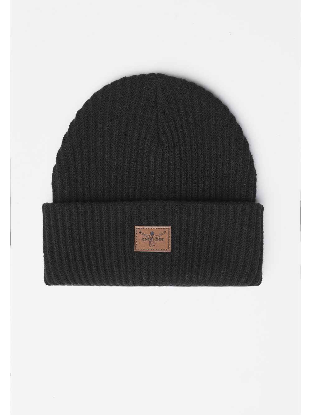 Chiemsee Mütze Damen Baumwolle schwarz, ONE SIZE