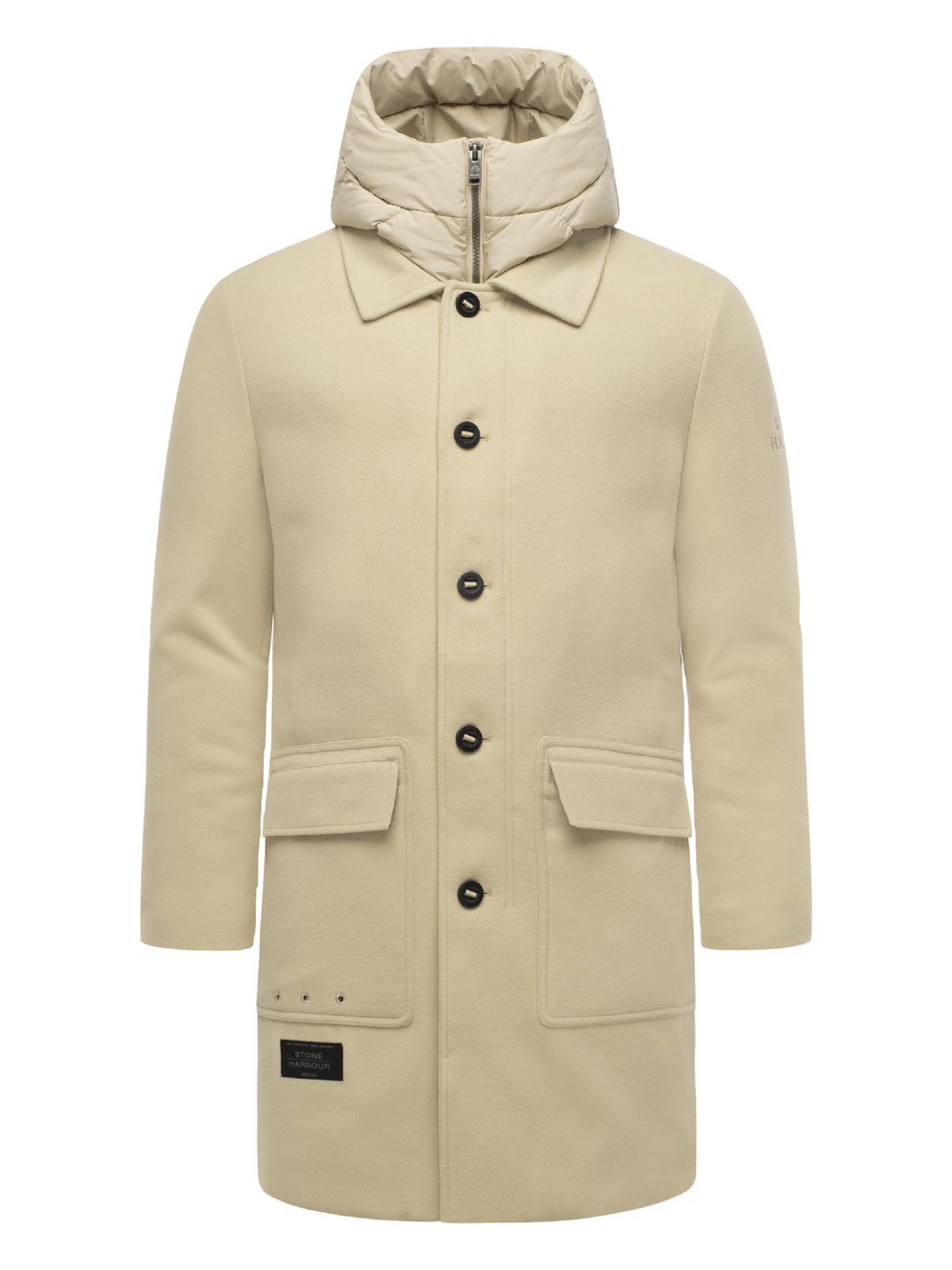 STONE HARBOUR Mantel Herren beige, XXL