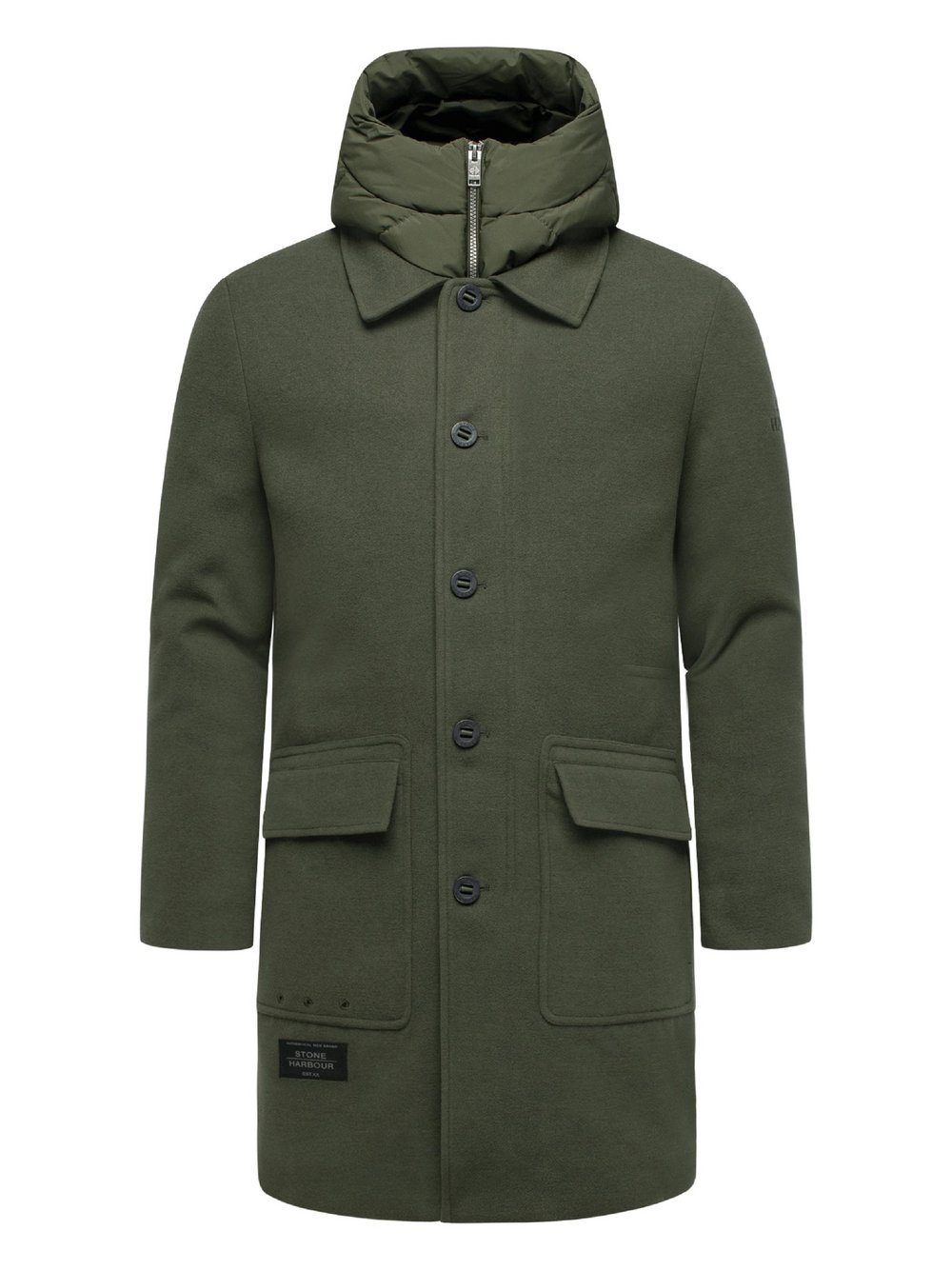 STONE HARBOUR Mantel Herren grün, XXXL
