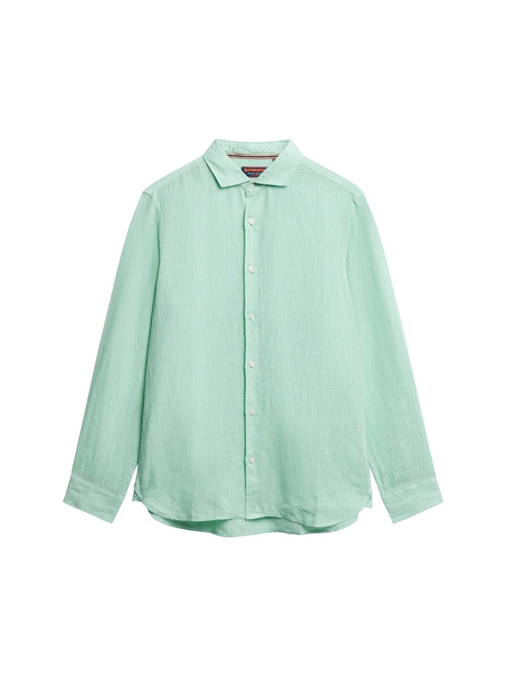 Superdry Hemd Herren Comfort Fit Leinen grün, M