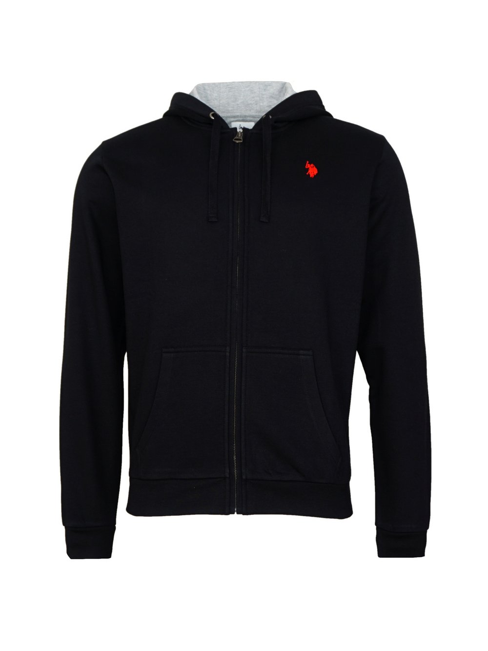 U.S. Polo Assn. Sweatjacke Herren Baumwolle schwarz, L