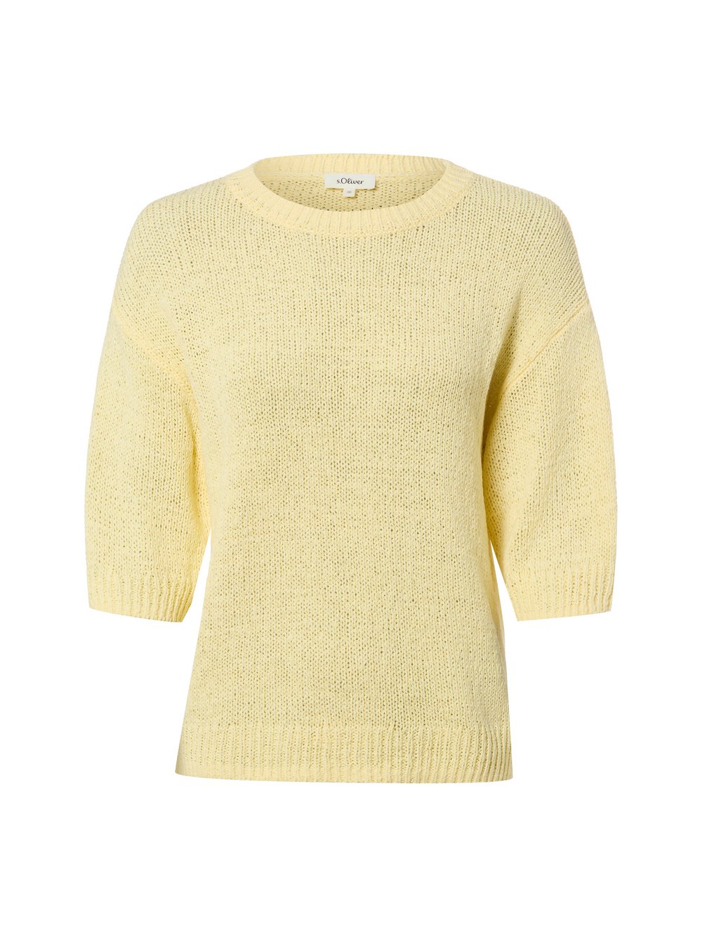 s.Oliver Strickshirt Damen Baumwolle gelb, 44