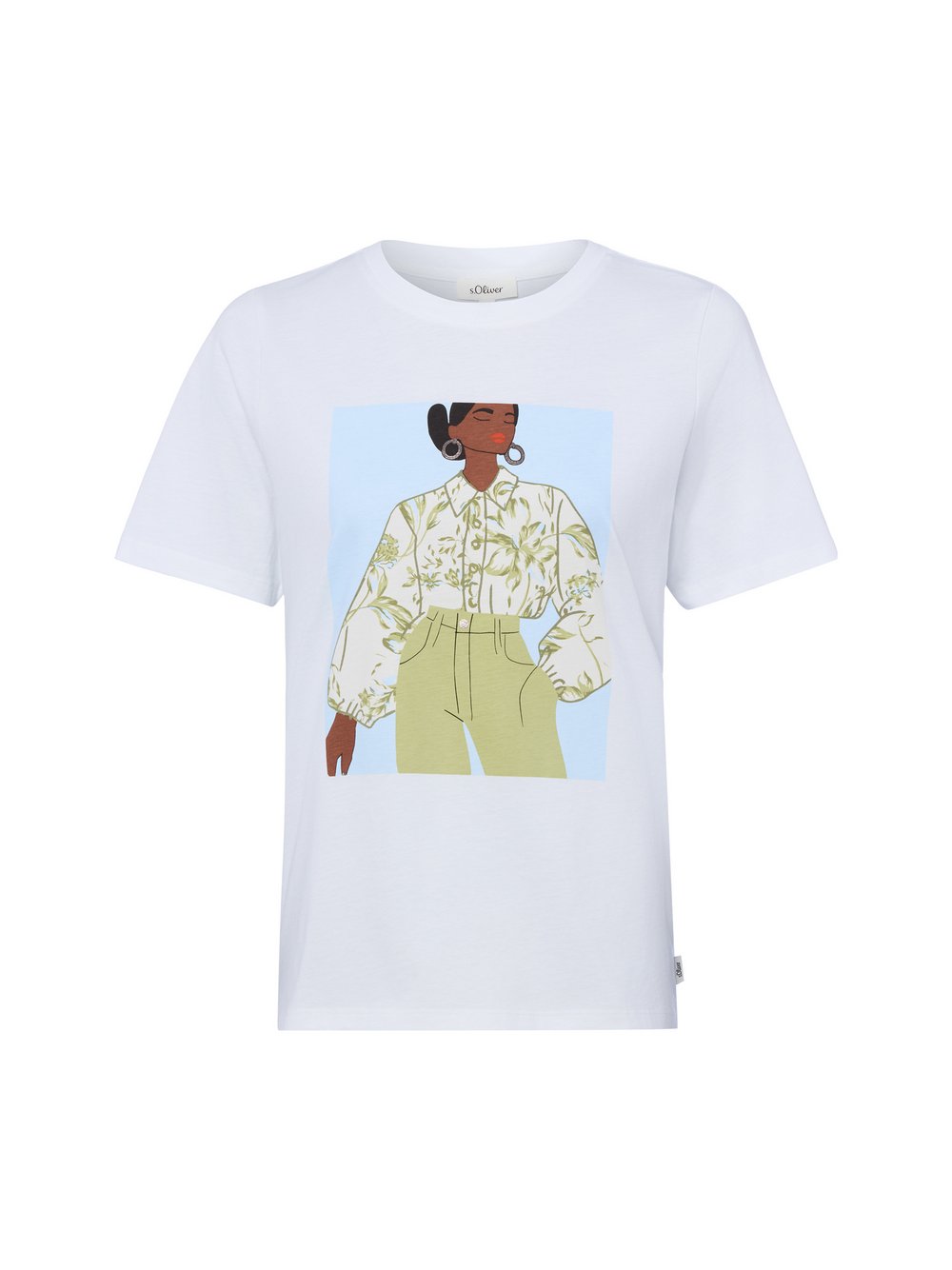 s.Oliver T-Shirt Damen Baumwolle (100%) weiß, 44