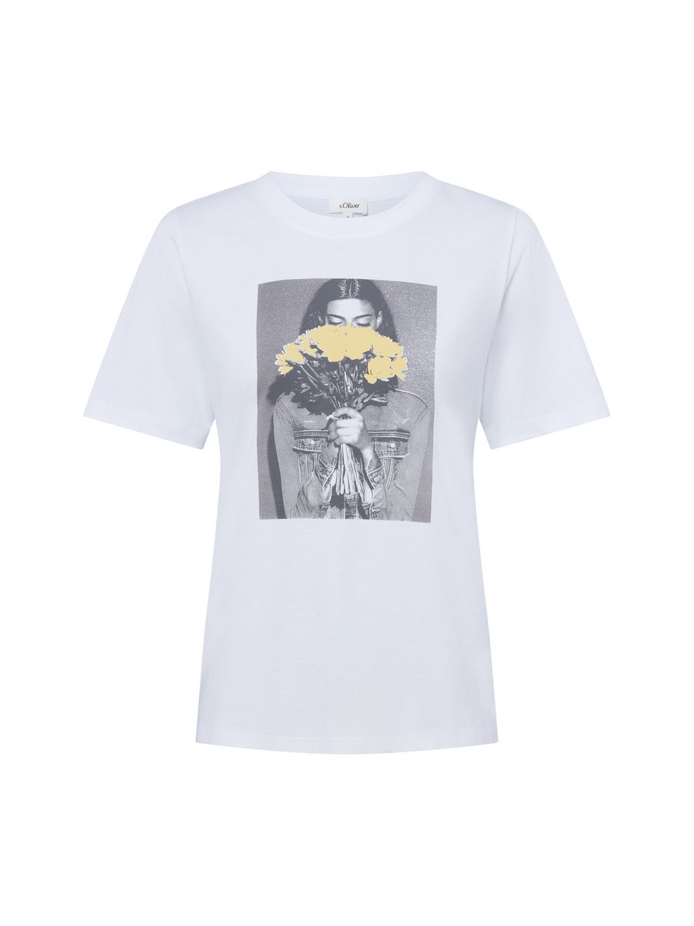 s.Oliver T-Shirt Damen Baumwolle (100%) weiß, 44