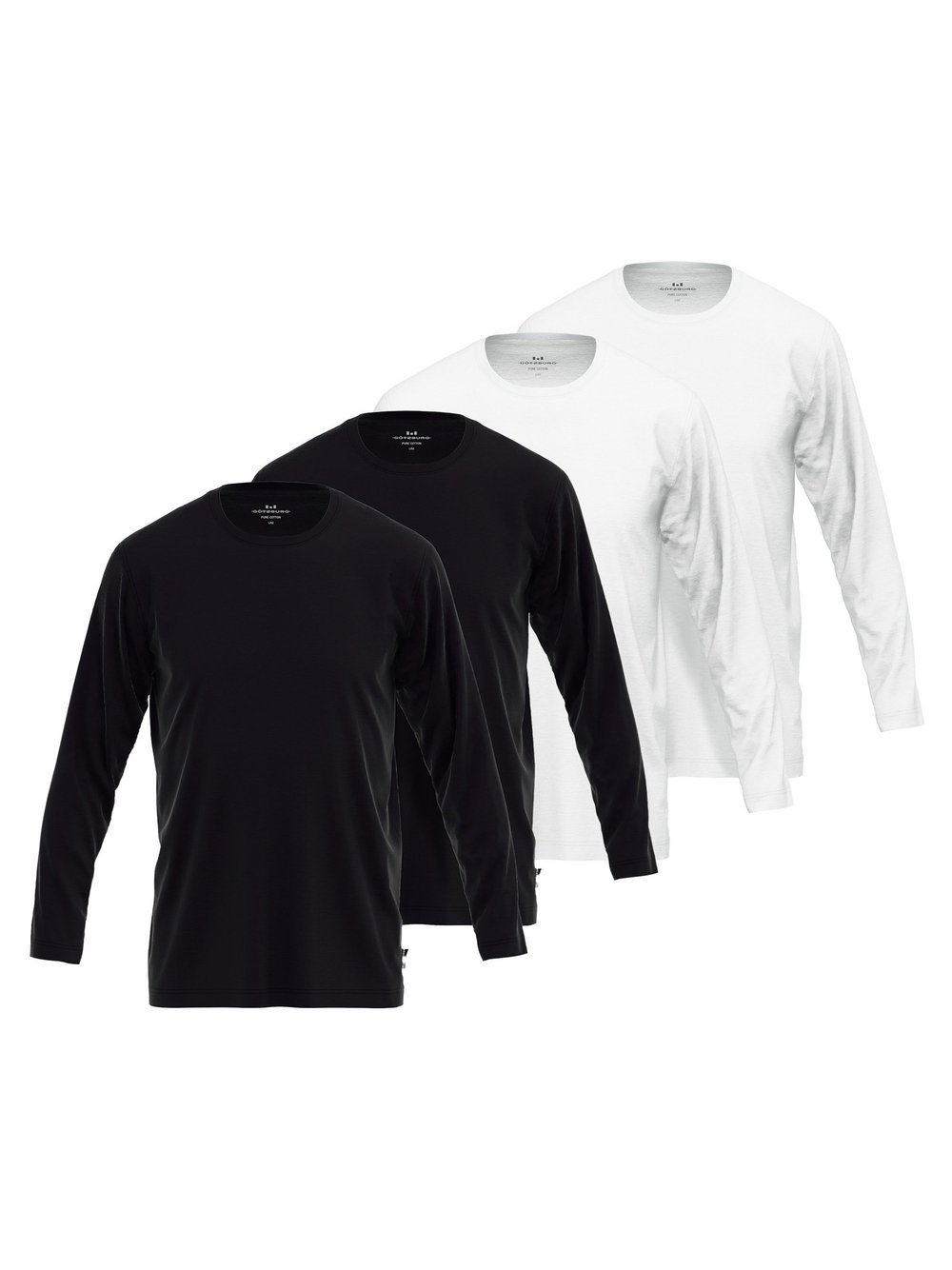 GÖTZBURG Longsleeve 4er Pack Herren Baumwolle mehrfarbig, XL