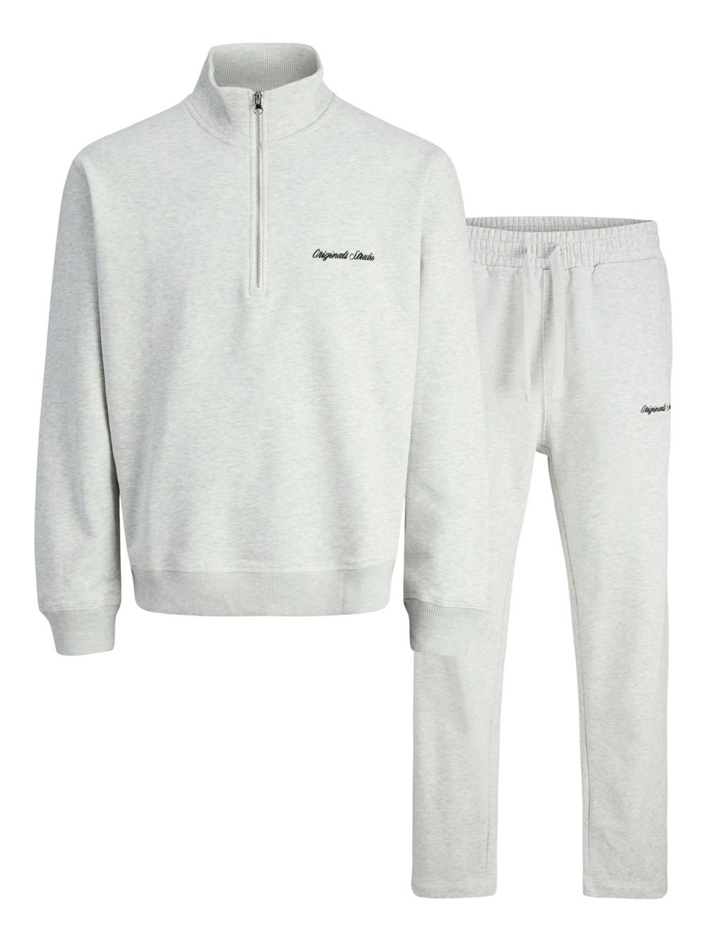 Jack & Jones Trainingsanzug Herren Regular Fit Baumwolle weiß bedruckt, L