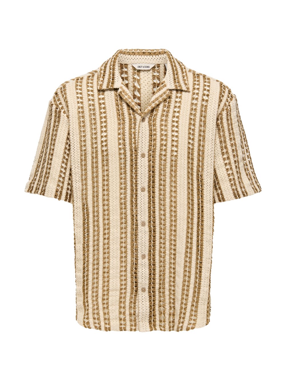 Only&Sons Hemd Herren Regular Fit Baumwolle mehrfarbig gestreift, L