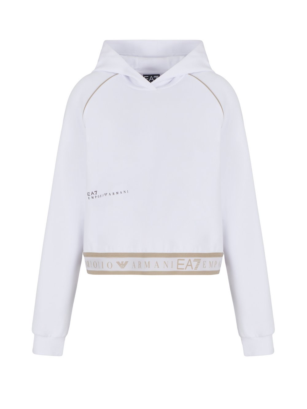 EA7 Emporio Armani Kapuzensweatshirt Damen weiß, XL