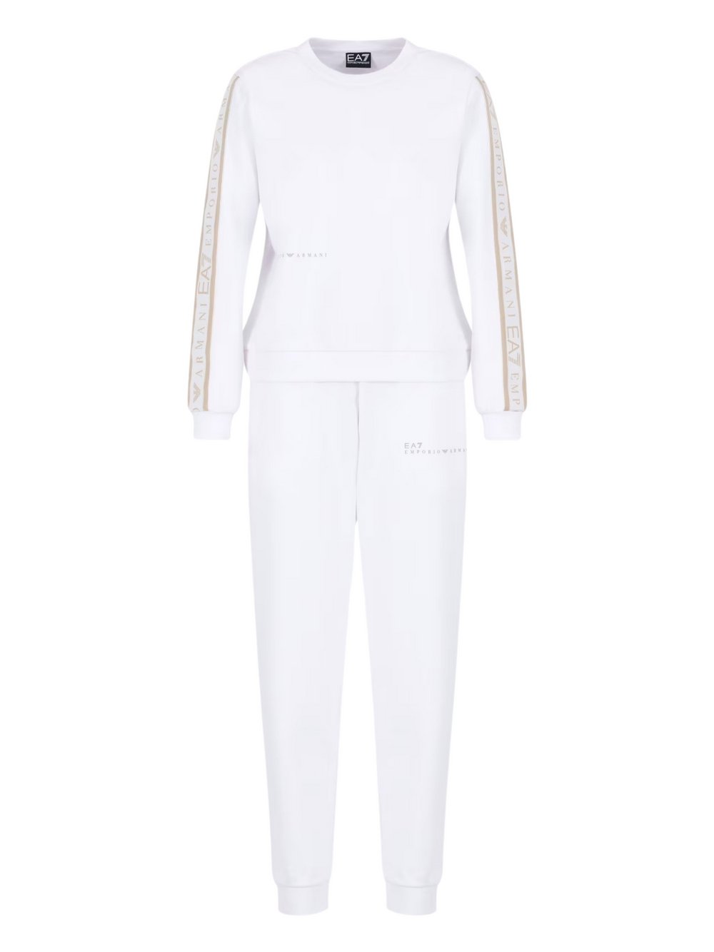 EA7 Emporio Armani Trainingsanzug Damen weiß bedruckt, XL