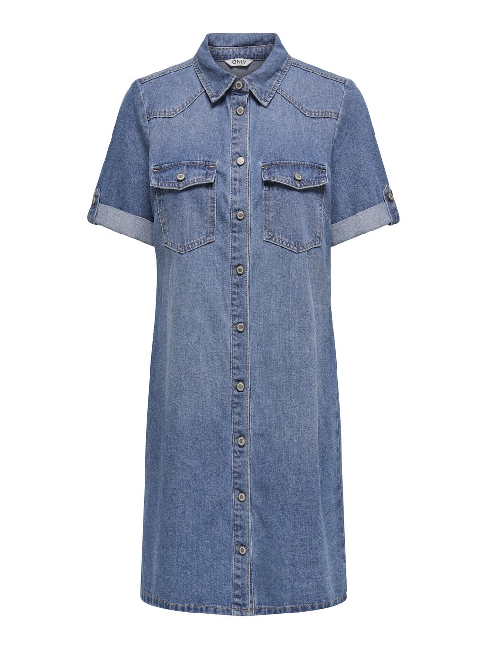 ONLY Kleid Damen Baumwolle blau, S