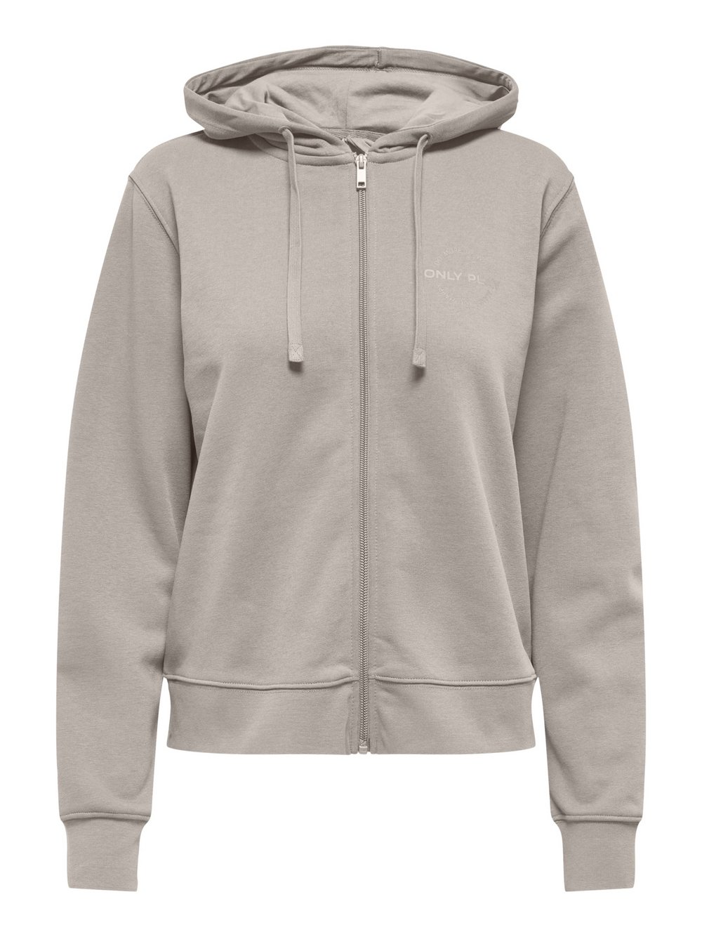 Only Play Sweatjacke Damen Baumwolle grau bedruckt, L