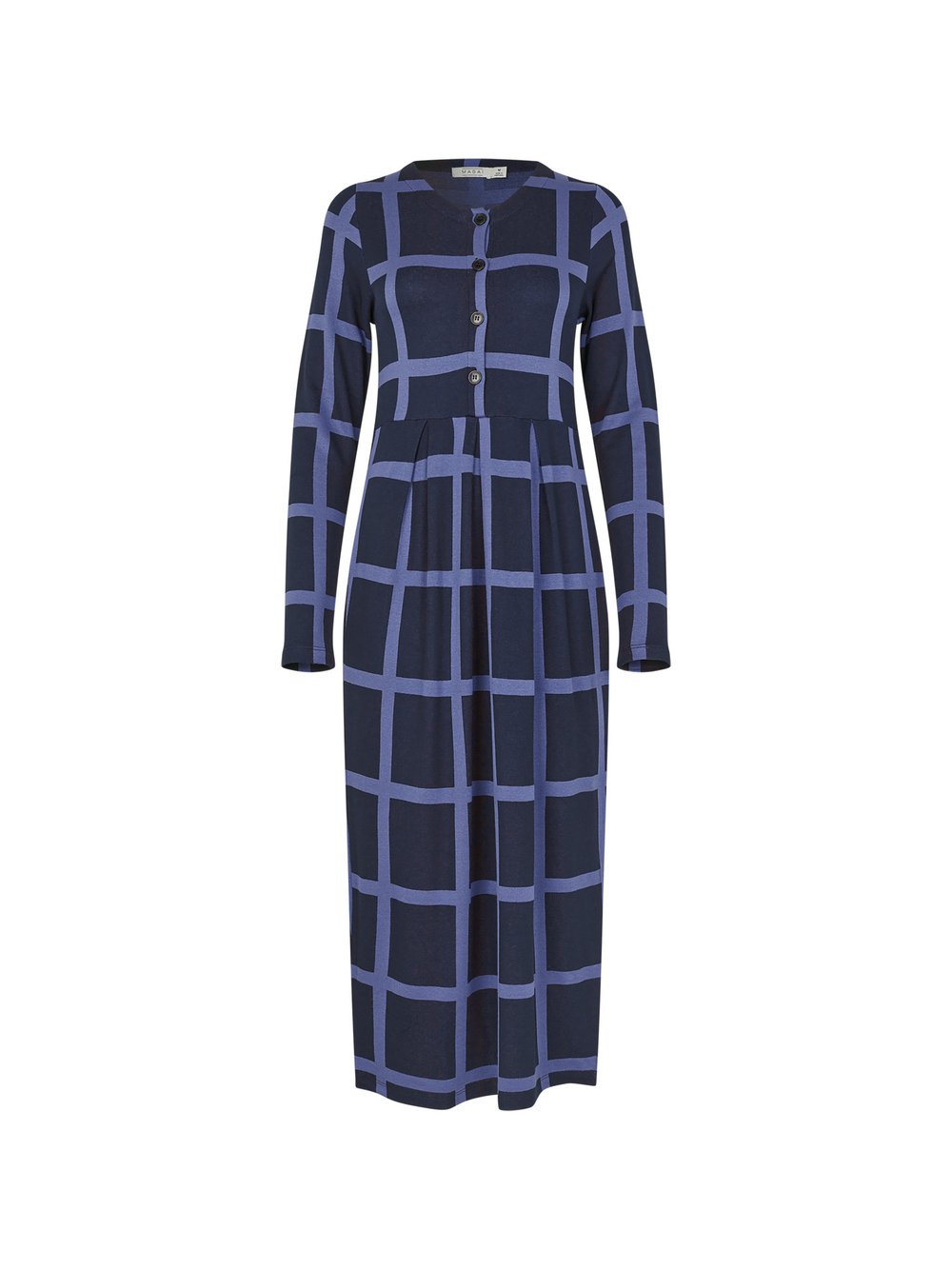 Masai Langes Kleid Damen Viskose blau bedruckt, 40