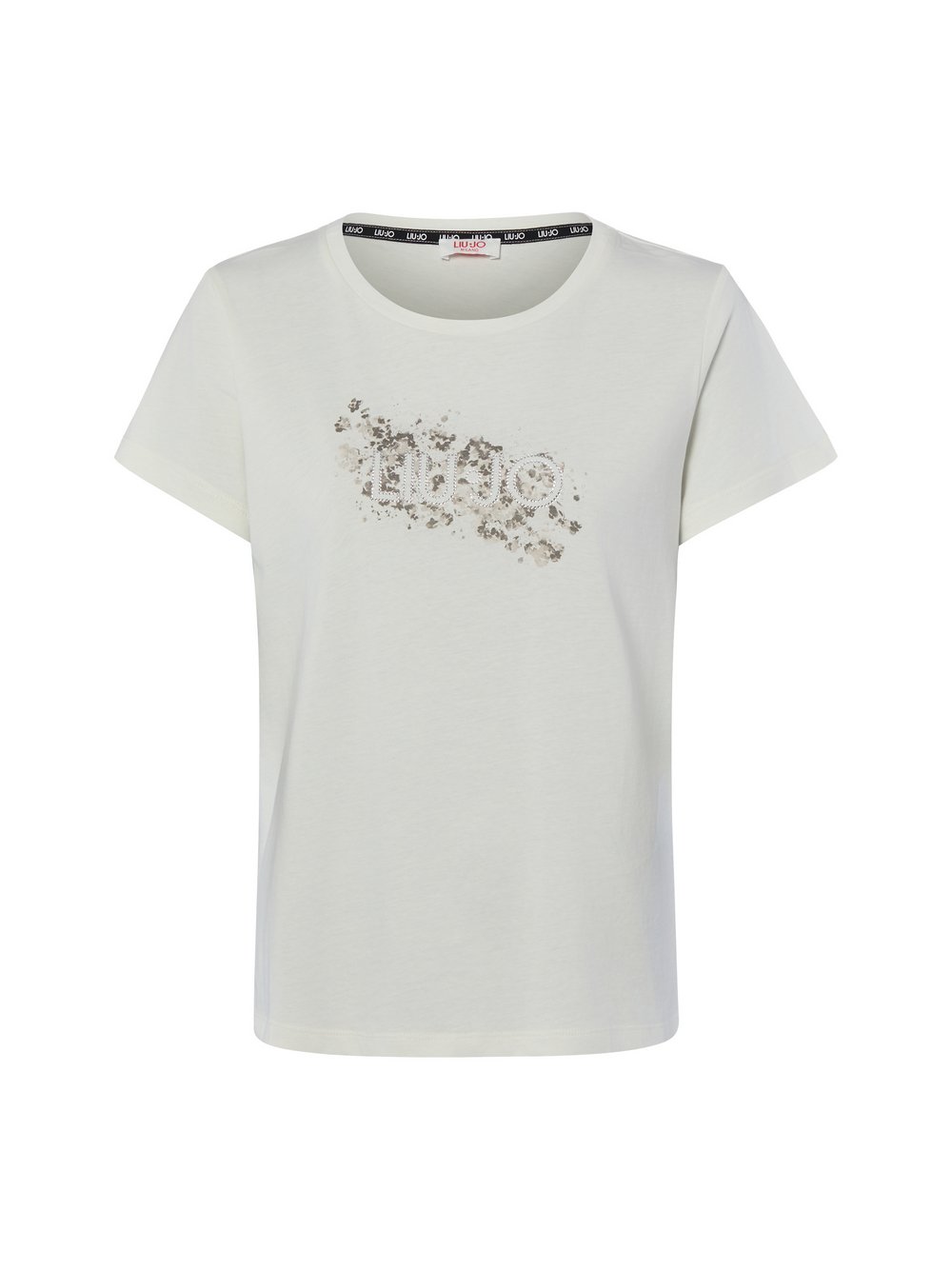 VAN GRAAF Liu Jo Collection Damen Ecru T-Shirt Baumwolle (100%) Weiß, Groß