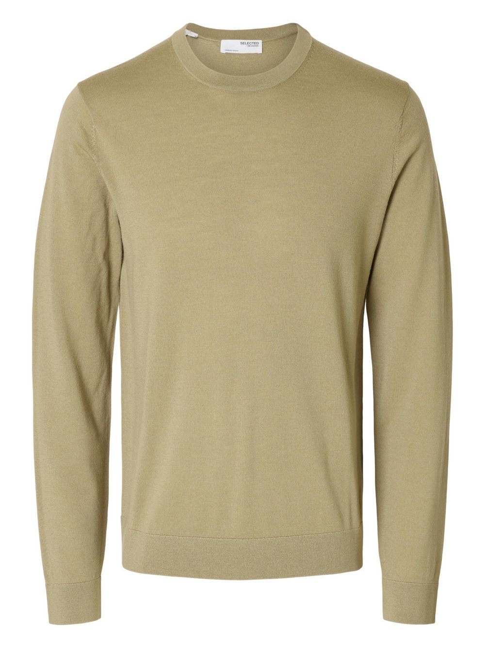 Selected Longsleeve Herren Merino braun, M