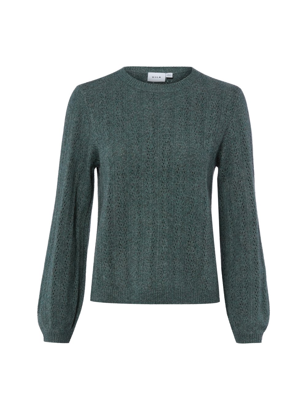 VAN GRAAF Vila Damen Tanne Strickpullover Grün, Groß