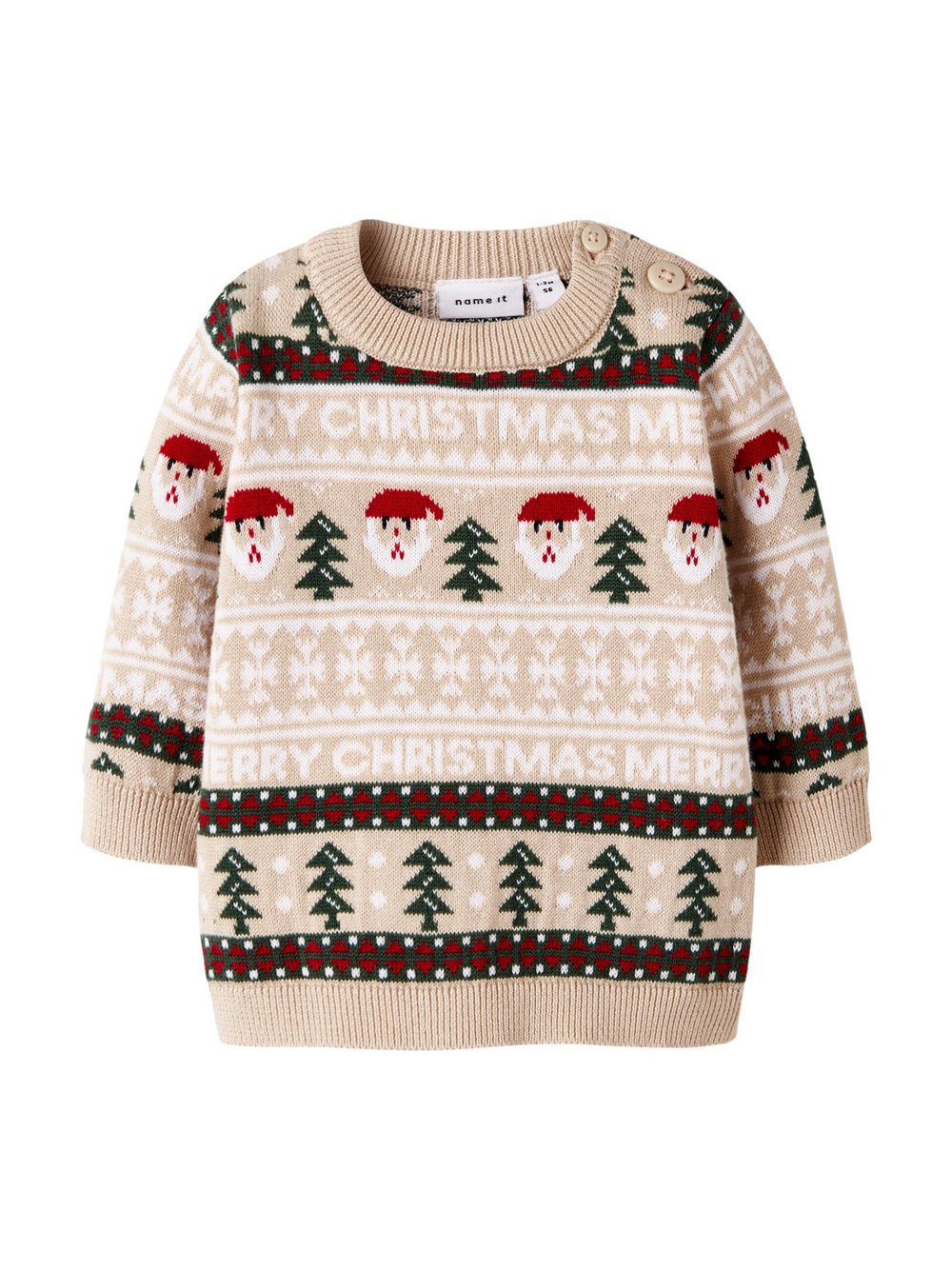 name it Strickpullover Mädchen weiß, 56