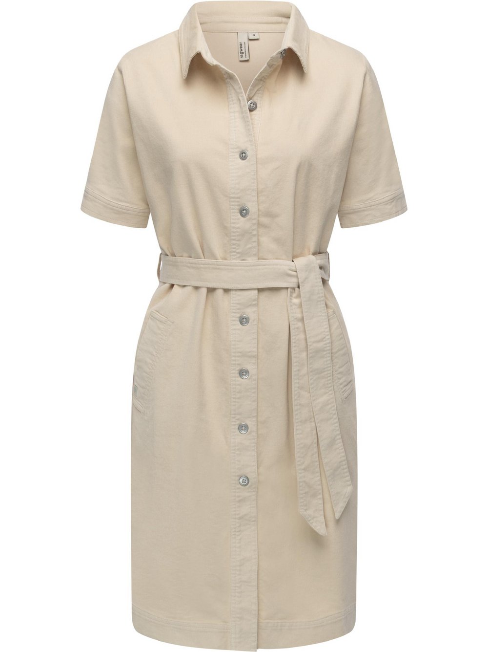 Ragwear Cordkleid Damen Baumwolle weiß, M