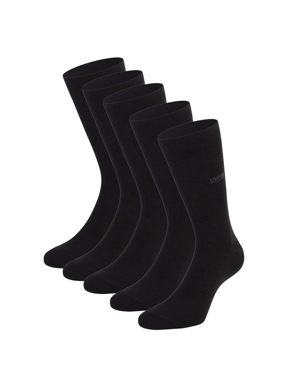 Cinque Socken 5er Pack Herren Baumwolle schwarz, 43-46