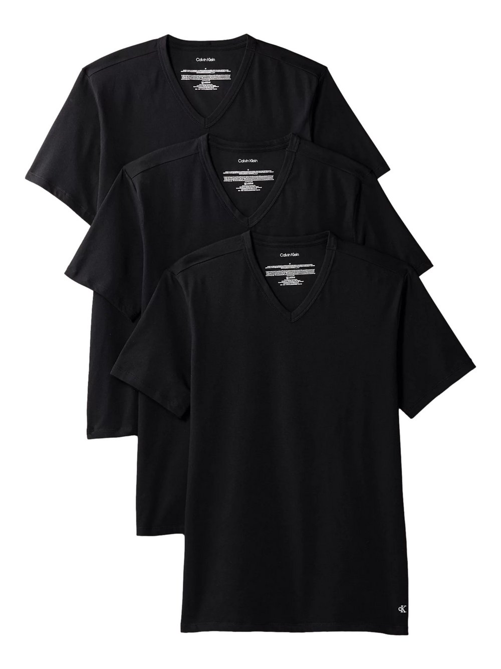 Calvin Klein T-Shirts im 3er-Pack Herren Baumwolle schwarz, XL