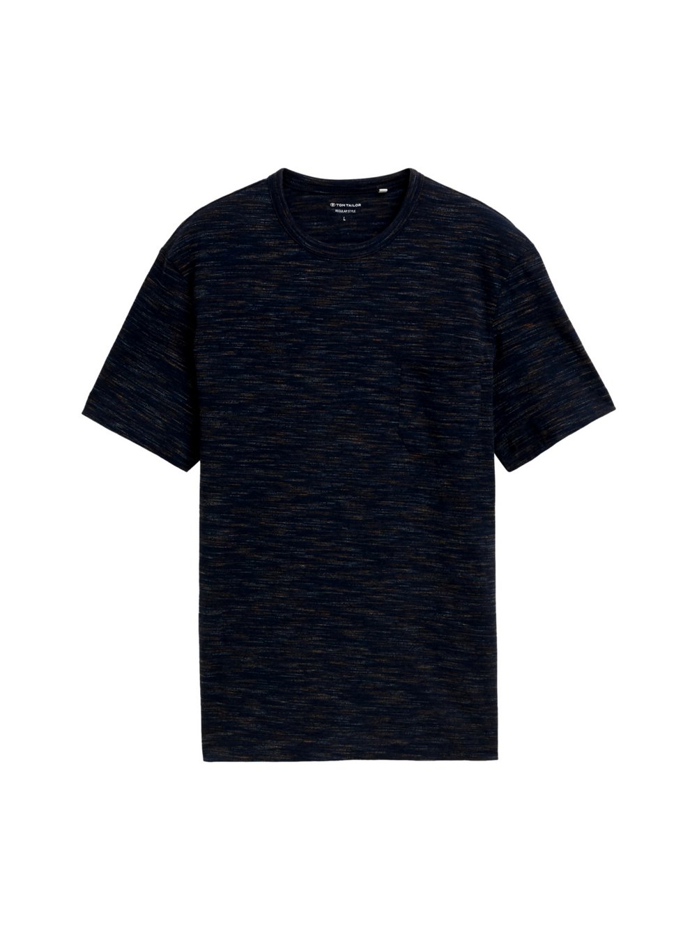 Tom Tailor T-Shirt Herren Baumwolle blau meliert, XXL