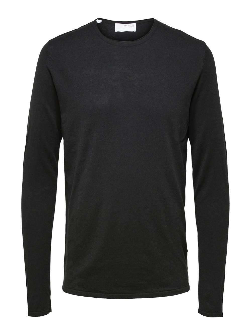 Thumbnail - Selected Longsleeve Herren Baumwolle schwarz, XL