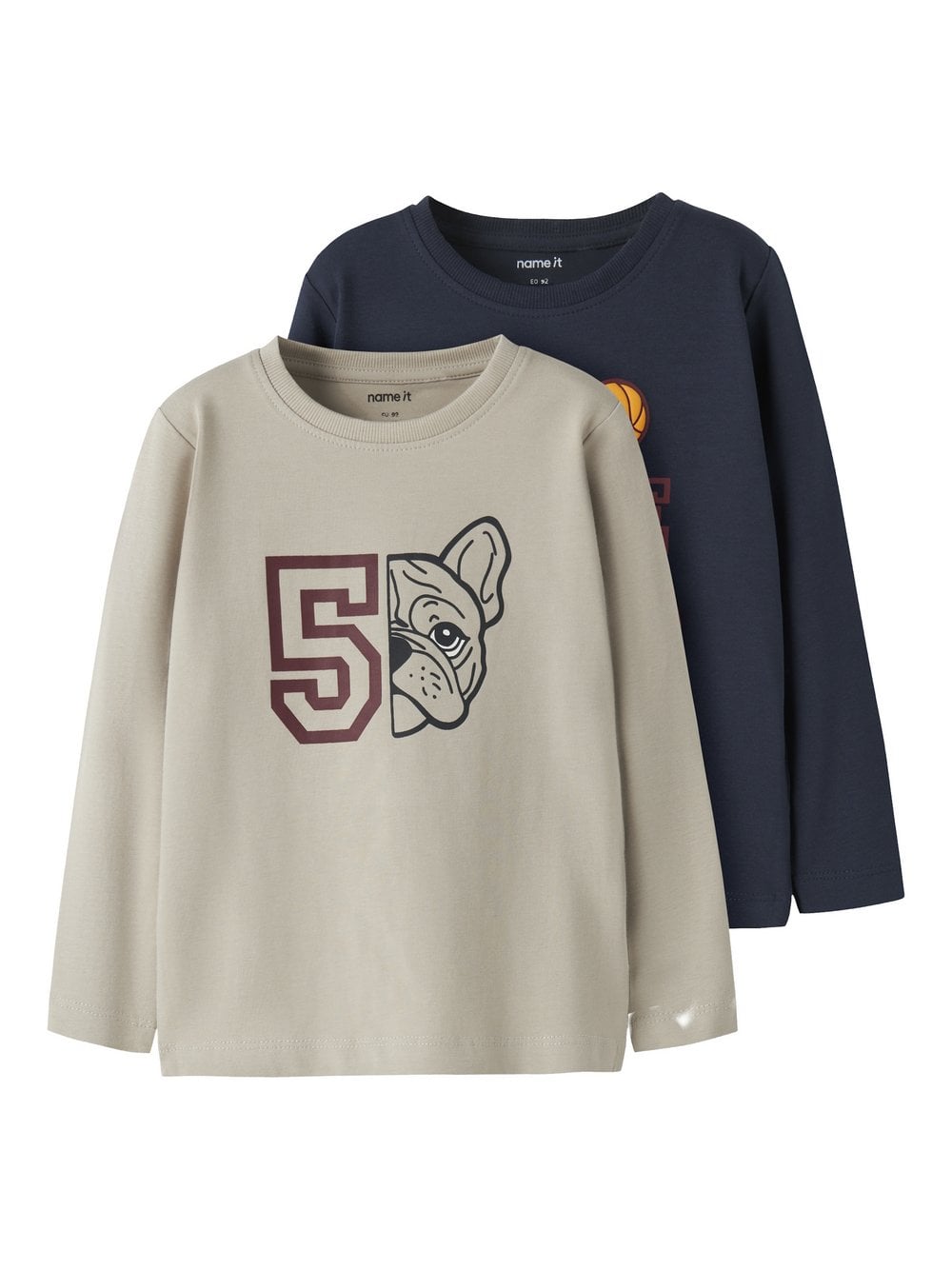 name it Longsleeve Jungen Baumwolle mehrfarbig gemustert, 104