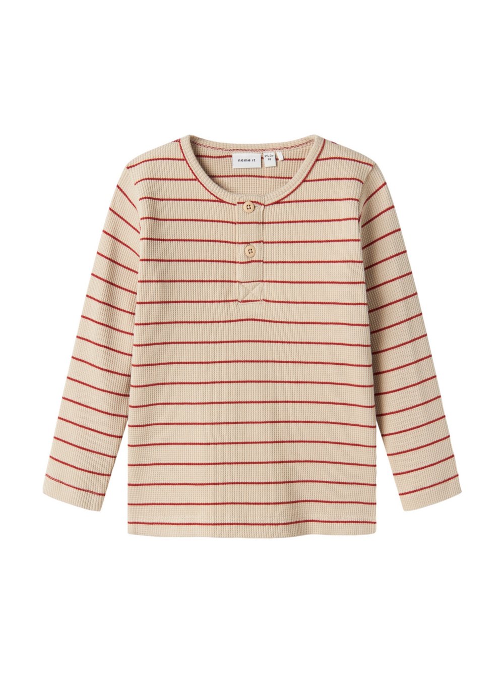 name it Pullover Mädchen Baumwolle rot gestreift, 116