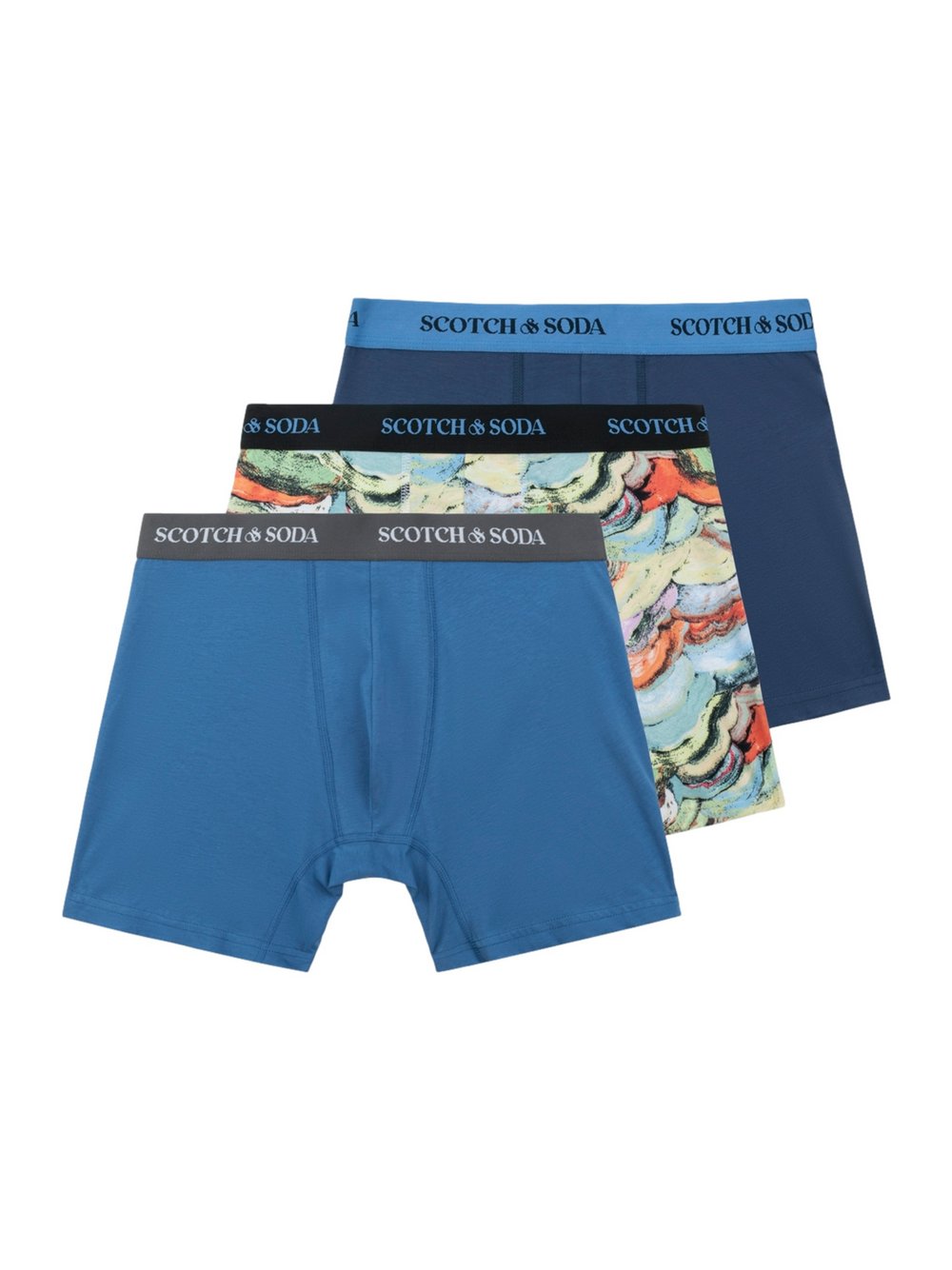 Scotch & Soda Unterhose Herren Baumwolle mehrfarbig, S